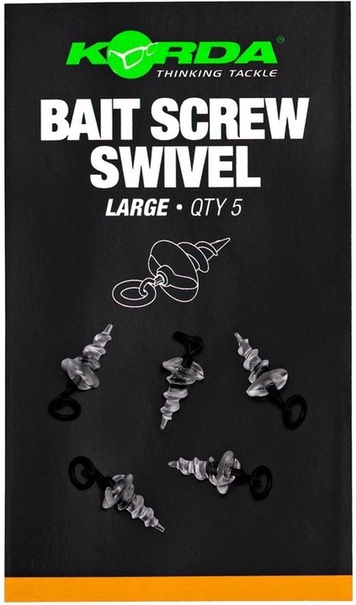Korda Bait Screw Swivel Large | Wartels