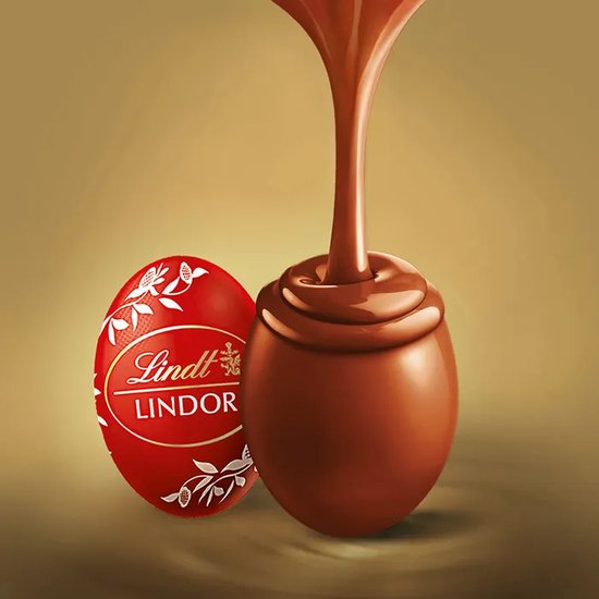 Lindt LINDOR Kokos melkchocolade Paaseitjes 500 gram - 60 premium chocolade Paaseitjes - Bulk verpakking - Pasen Kantoor - Premium chocolade - Lindt