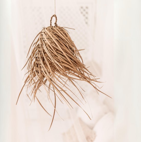 Fringe hanglamp | Handgemaakt | Lampenkap uit Marrakesh / Marokko