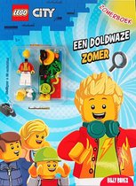 LEGO City zomerboek + minifiguur & 23 onderdelen! - Voor kinderen vanaf 5 jaar - Boordevol spelletjes en strips - Cadeau speelgoed jongen 6 jaar / 7 jaar / 8 jaar / 9 jaar - Vakantieboek / vakantie doeboek