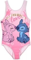 Disney Lilo & Stitch Badpak - Lichtroze - Maat 152 (12 Jaar)