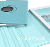 Draaibare Bookcase - Geschikt voor oude iPad Hoes 2e, 3e, 4e Generatie - 9.7 inch (2011,2012) Licht Blauw