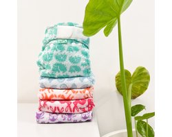 TotsBots startpakket - wasbare luiers - 5 Bamboozle Stretch - maat 1 - print
