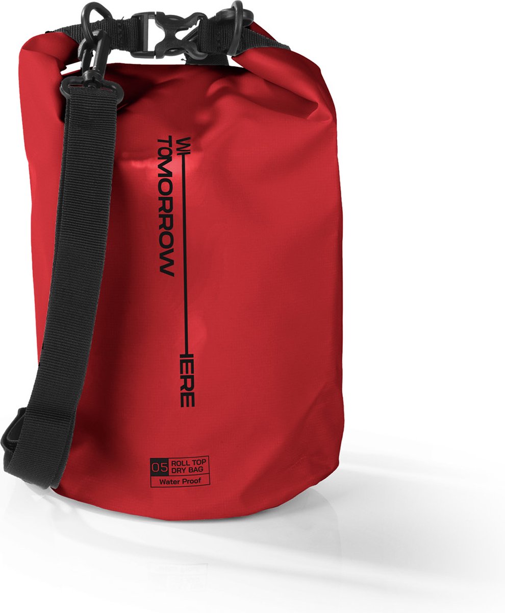 Where Tomorrow PVC dry bag Style 02 5L rood