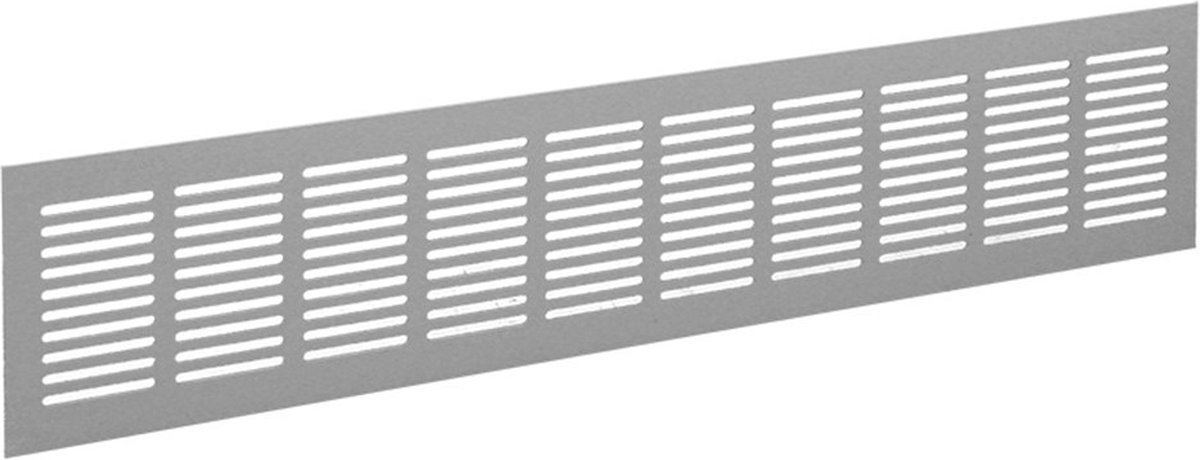 Nedco BV Plintrooster 600x80mm aluminium F1 aluminium geanodiseerd