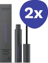 Madara Skincare Peptide Infused Mascara - Zwart (2x 6ml)