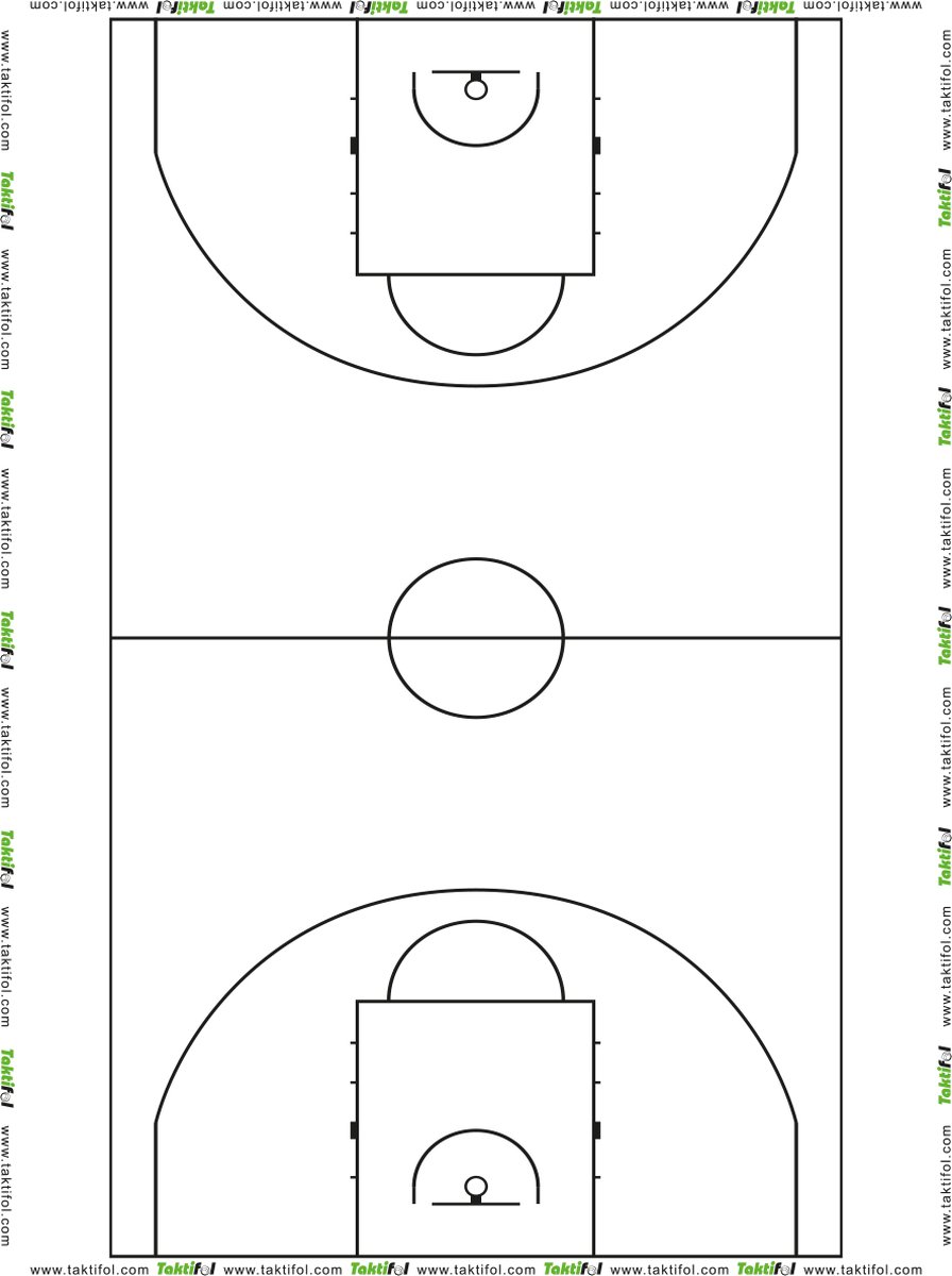 Taktifol Speelveldfolie - Basketbal