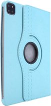 Draaibare Bookcase - Geschikt voor iPad Air 2022 Hoes - 4e, 5e Generatie -10.9 inch (2020-2022) - Licht Blauw