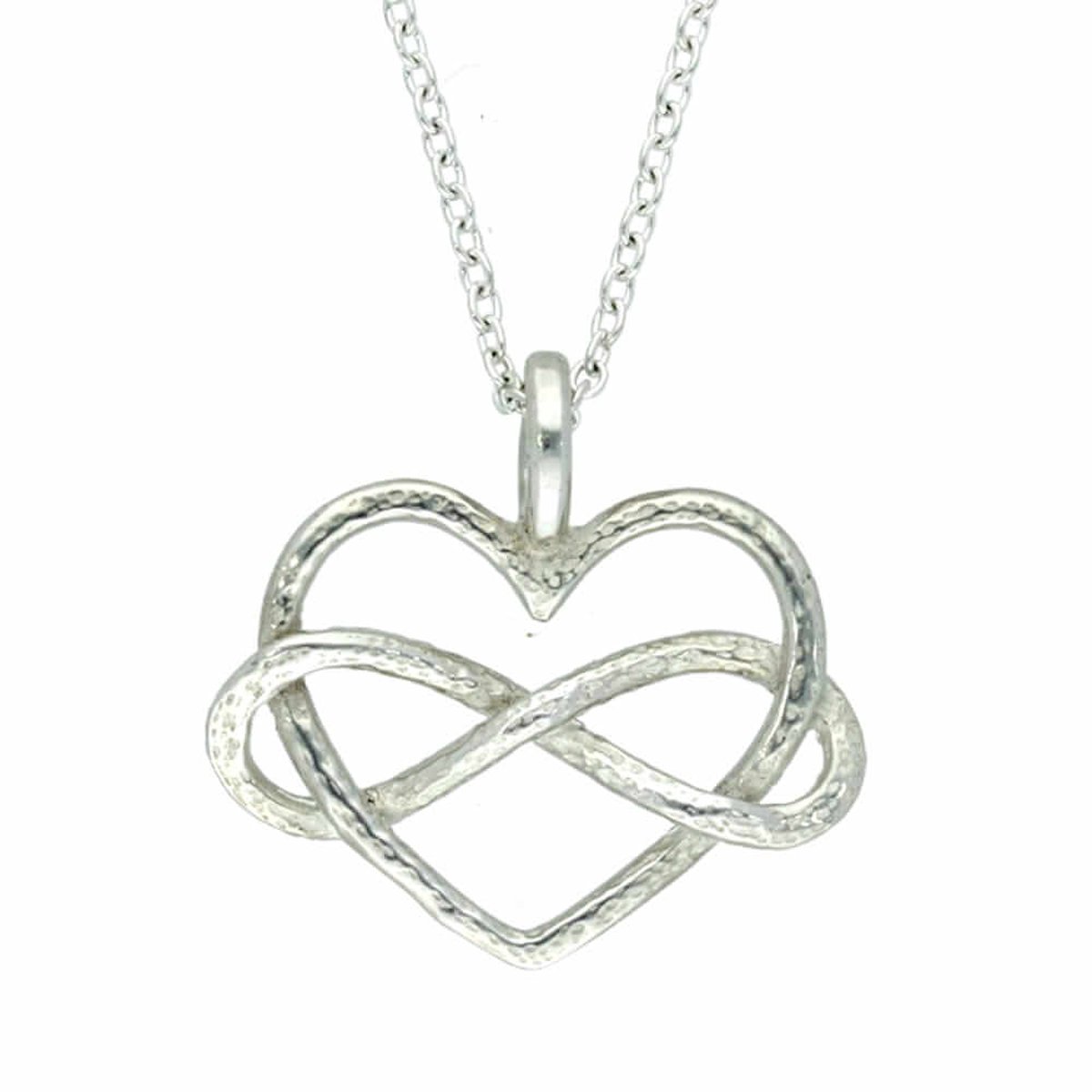 Tinnen “Infinity hart” – hanger(PN2114)