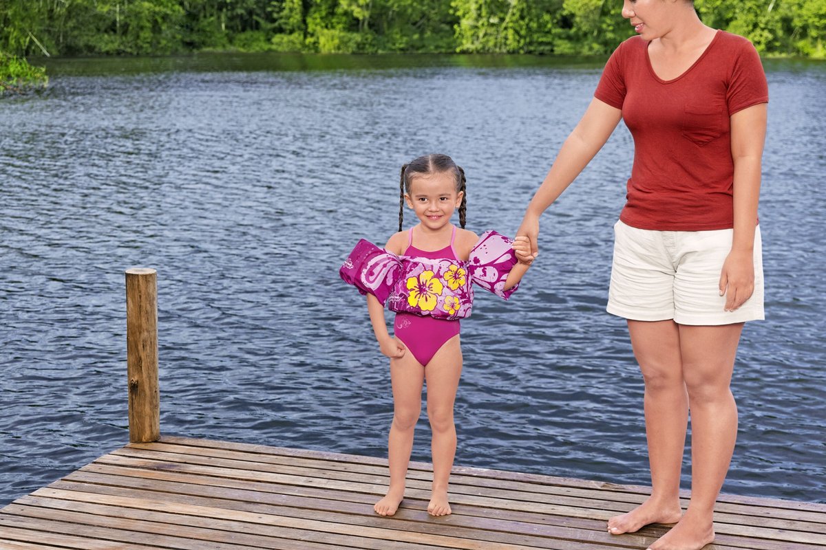 Bestway Puddle Jumper Tropische Bloemen - Verstelbare Zwembandjes voor Kinderen - Draagkracht 15 - 30 kg size — afbeelding 9