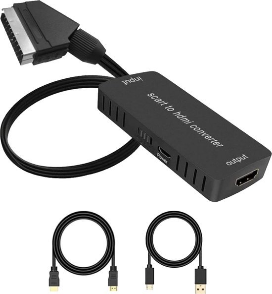 Innovaland - Péritel vers HDMI - Convertisseur péritel vers HDMI - Adaptateur péritel vers HDMI - câble péritel vers HDMI - HD 1080P/720P