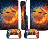 PS5 Disk Slim - Console Skin - Basketball - PS5 sticker - 1 console en 2 controller stickers