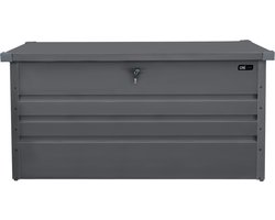 AXI Miles metalen Opbergbox 400 Antraciet - Kussenbox met bodem en slot – 370 Liter – 132x60x62cm