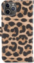 My Style Flex Wallet Telefoonhoesje geschikt voor Apple iPhone 11 Pro Max Hoesje Bookcase Portemonnee - Leopard