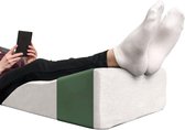 Oreiller de jambe pour lit – Couchage sur le dos – Forme ergonomique – Rehausseur de jambe – Réduit