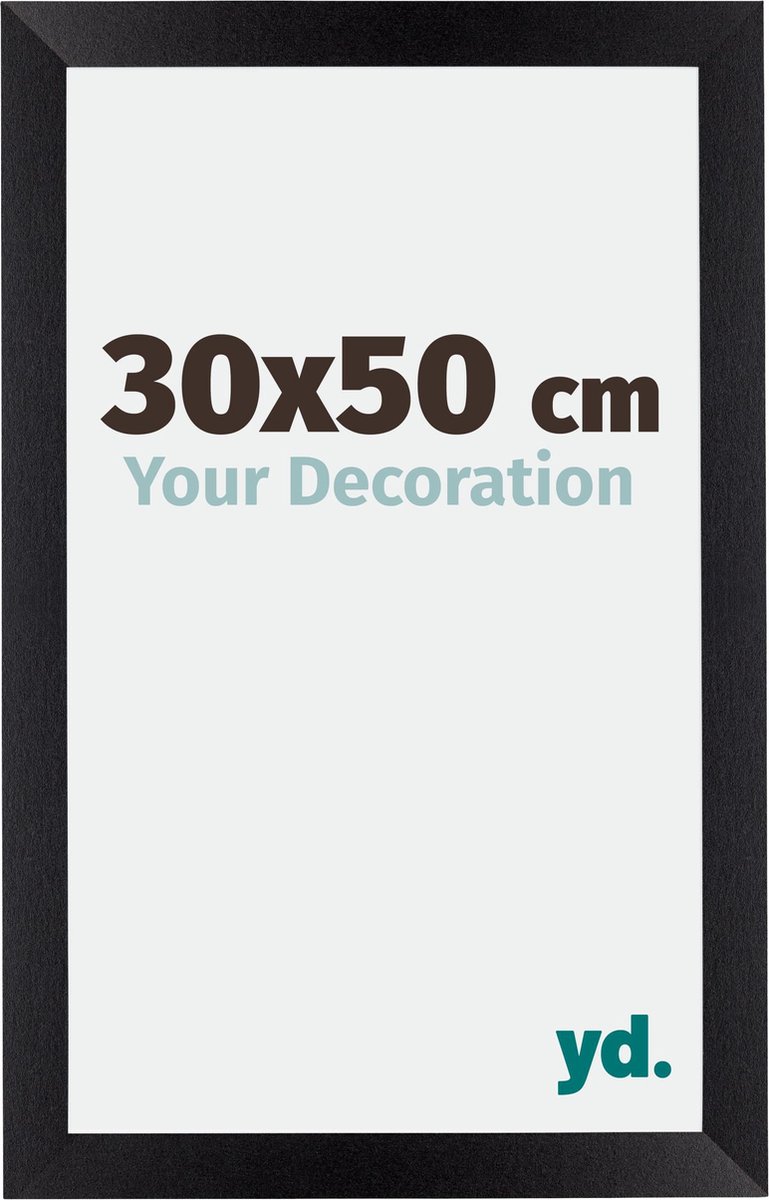 yd. Your Decoration - Fotolijst 30x50 cm - MDF - Zwart Mat - Mura