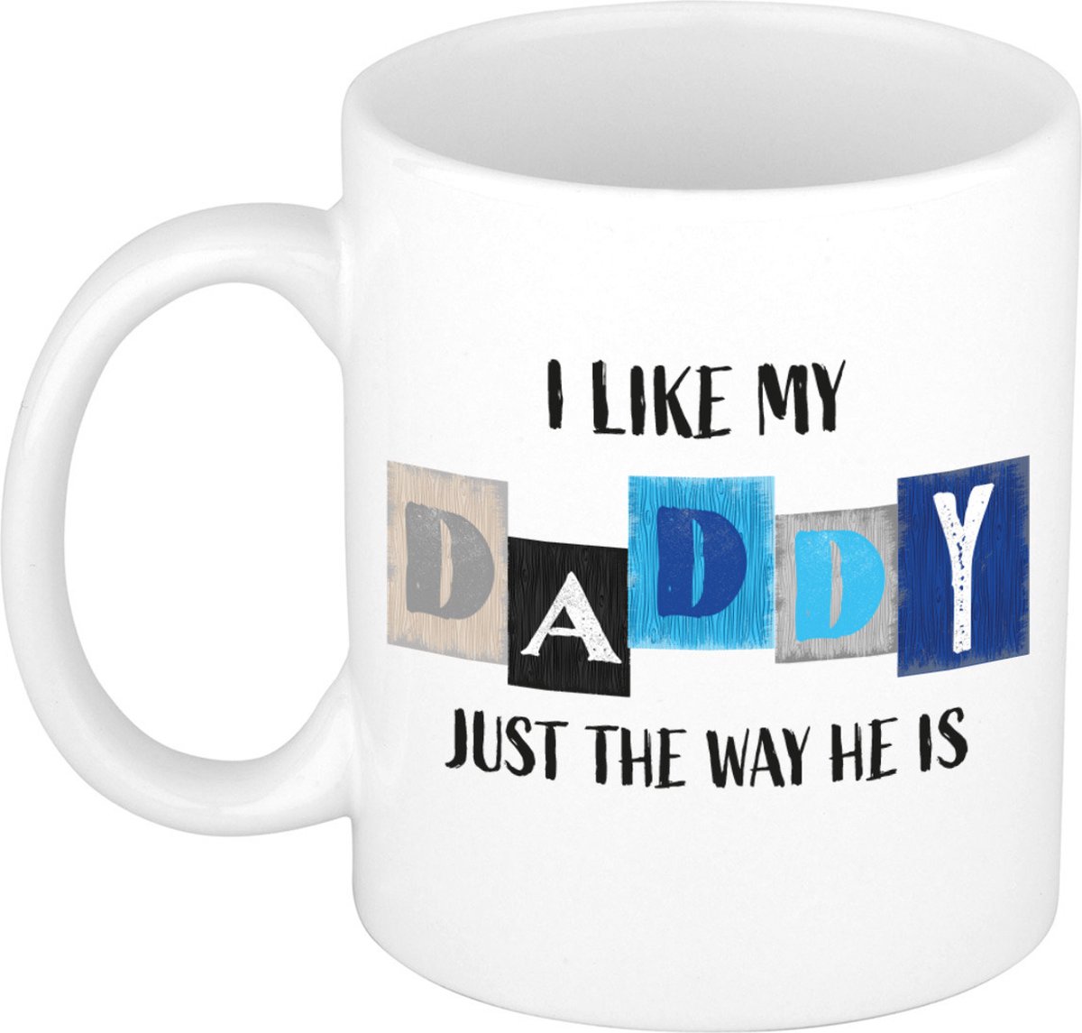 Bellatio Decorations Cadeau koffie/thee mok voor papa - wit - de liefste - keramiek - Vaderdag