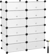 Gratyfied - Schoenenkastje - Schoenenkasten met deur - Halkastje - Halkasten met deuren - ‎83 x 31 x 105 cm - 7,9 kilogram - Wit