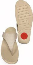 FitFlop Lulu Glitz-Canvas Toe-Post Sandals GOUD - Maat 36
