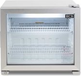 HCB® - Professionele Horeca Glasdeur koelkast - 55 liter - 230V - Koeling met glazen deur - Flessenkoelkast - Drankenkoelkast - 62x53x55 cm (BxDxH)