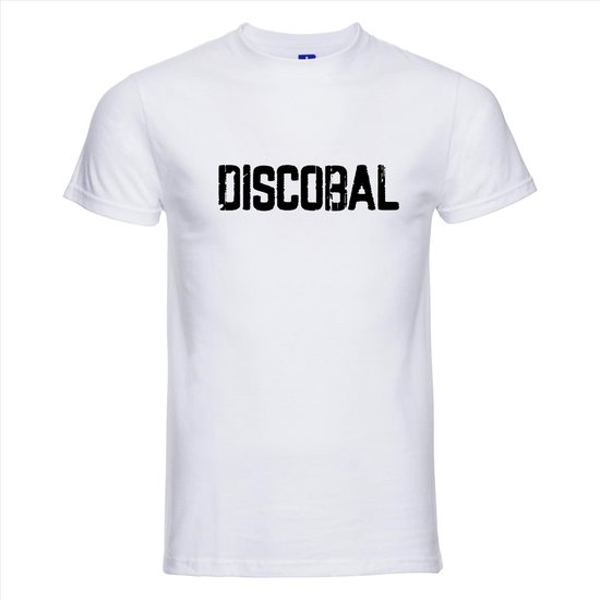 T-shirt Discobal | Festival | Wit | Maat XS