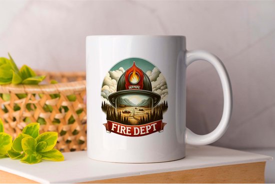 Mok Fire Dept - Firefighter - Gift - Cadeau - FireRescue - FireDepartment - FireSafety - Brandweerman - Brandweer - Brandveiligheid - Brandweertraining
