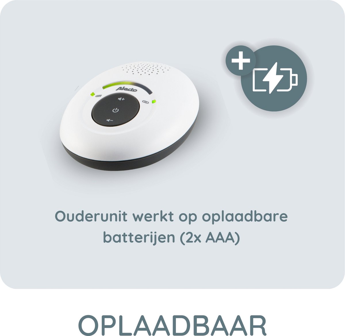 Afbeelding 3 van Alecto DBX-115 - Full Eco DECT Babyfoon - Wit/Antraciet