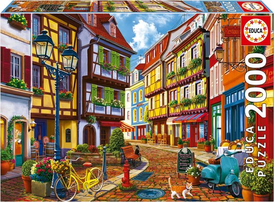 EDUCA - puzzle - 2000 pièces - rue radiante
