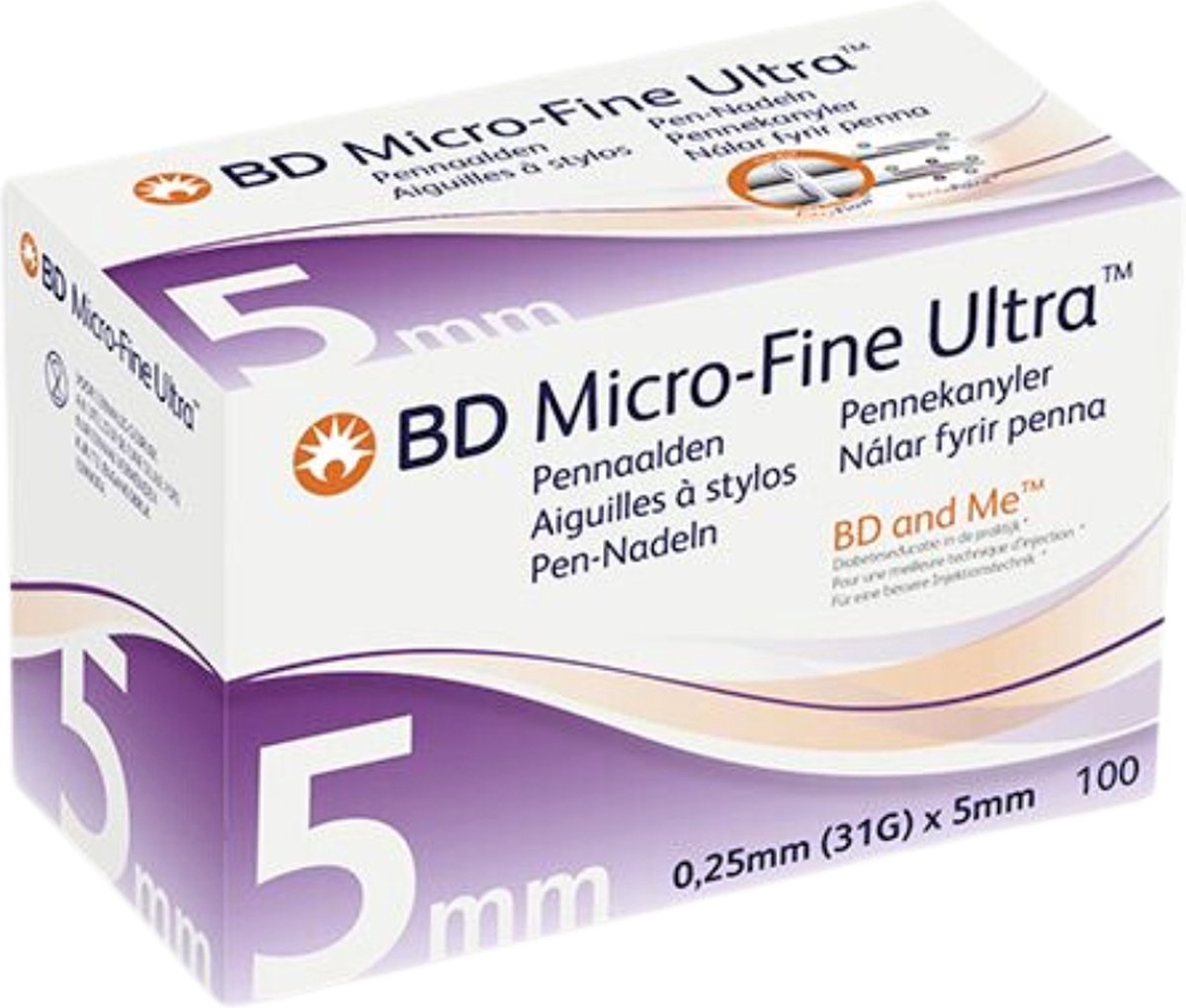 Goedkoopste BD Mirco-Fine Ultra™ pennaald 0.25mm (31G) x 5mm