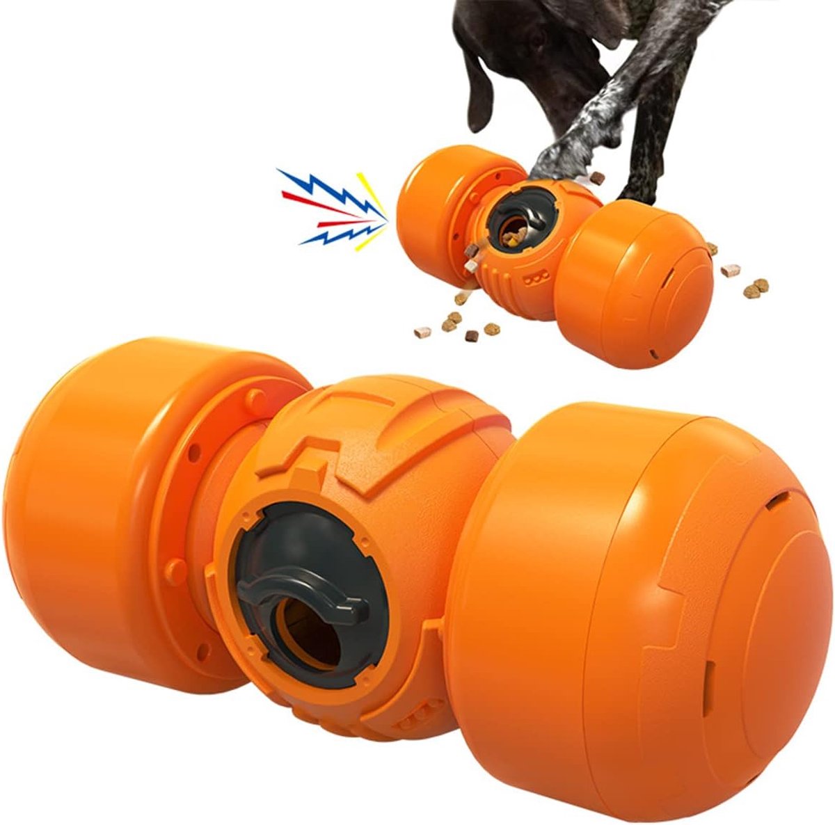 Hondenspeelgoed, onverwoestbaar, rubber, hoge veerkracht, duurzaam, solide, interactief hondentrainingsspeelgoed voor kleine, middelgrote en grote honden