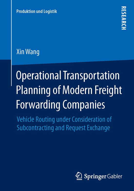 Operational Transportation Planning of Modern Freight Forwar ... - cover