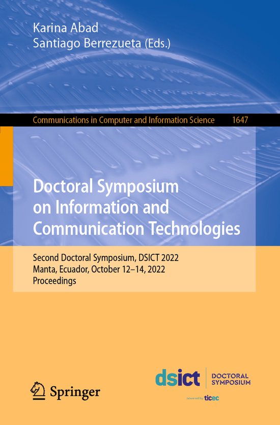 Communications in Computer and Information Science1647- Doct ... - cover