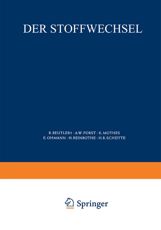 Der Stoffwechsel - cover