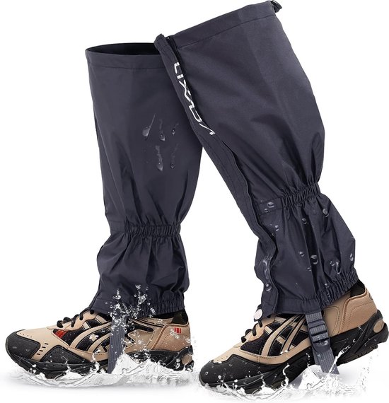 Lixada beenkappen, gaiters, uniseks, met ritssluiting, waterdichte beenhoezen, voor fietsen, snowboarden, wandelen, klimmen
