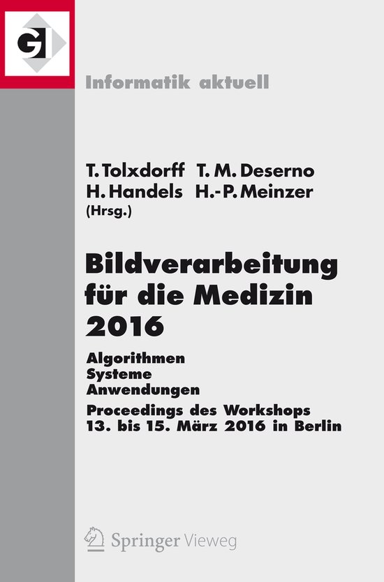 Bildverarbeitung für die Medizin 2016 - cover