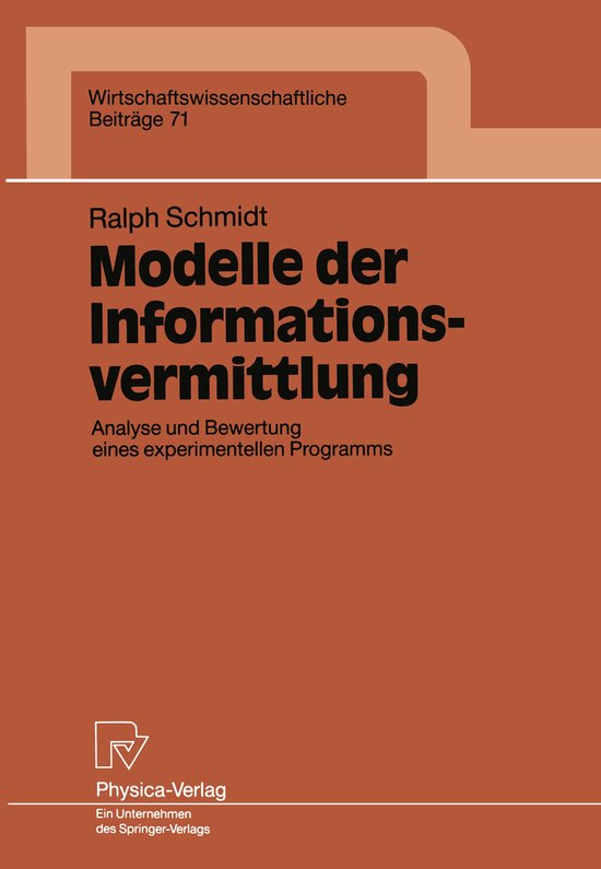 Modelle Der Informationsvermittlung - cover