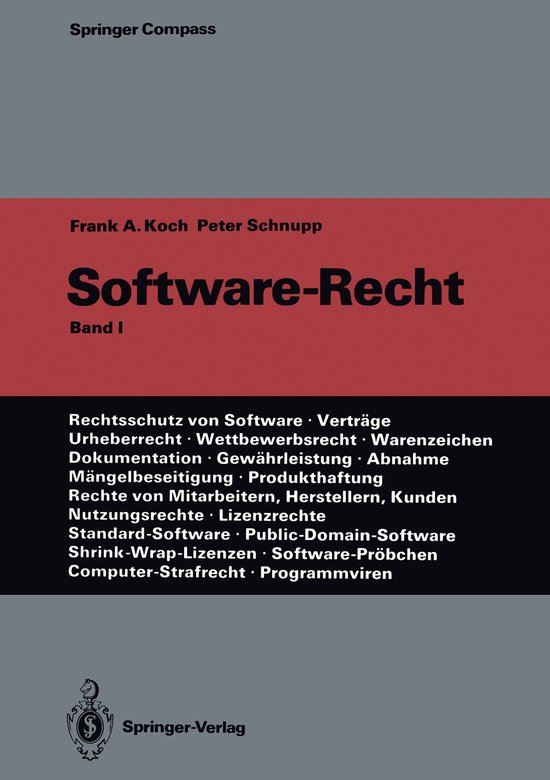 Software-Recht - cover