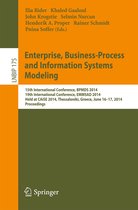 Lecture Notes in Business Information Processing- Enterprise, Business-Process and Information Systems Modeling