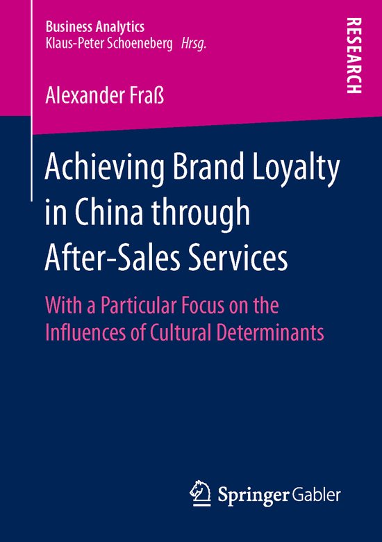 Achieving Brand Loyalty in China through After Sales Service ... - cover