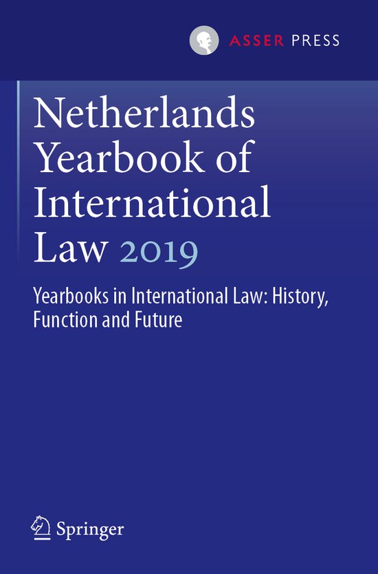 Netherlands Yearbook of International Law 2019 - cover