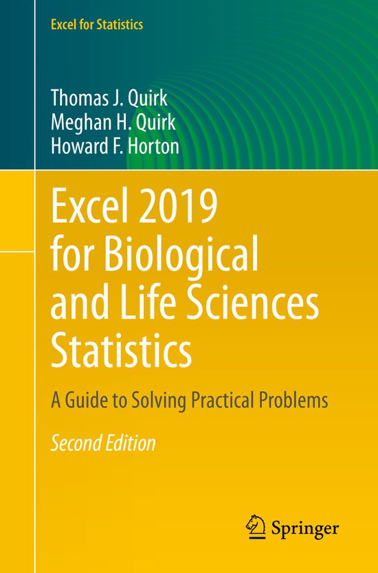 Excel 2019 for Biological and Life Sciences Statistics - cover