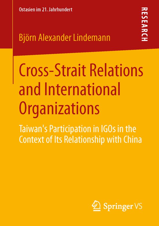 Cross Strait Relations and International Organizations | 9783658055264 ...