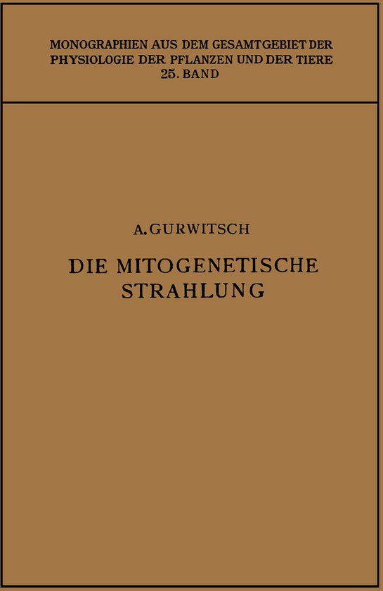 Die Mitogenetische Strahlung - cover