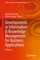 Studies in Systems, Decision and Control- Developments in Information & Knowledge Management for Business Applications