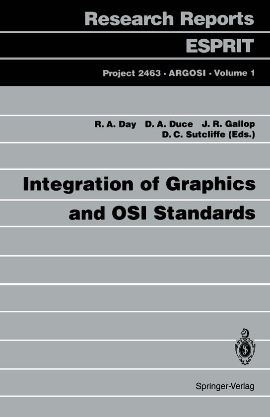 Integration of Graphics and OSI Standards - cover