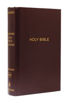 NKJV, Pew Bible, Large Print, Hardcover, Burgundy, Red Letter Edition, Comfort Print