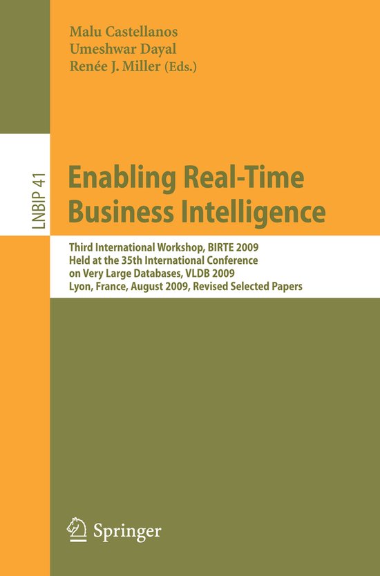 Enabling Real Time Business Intelligence - cover