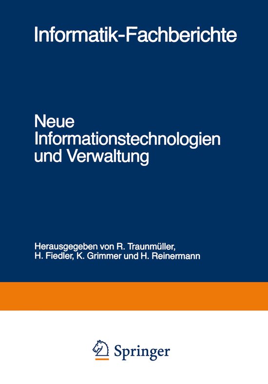 Neue Informationstechnologien Und Verwaltung - cover