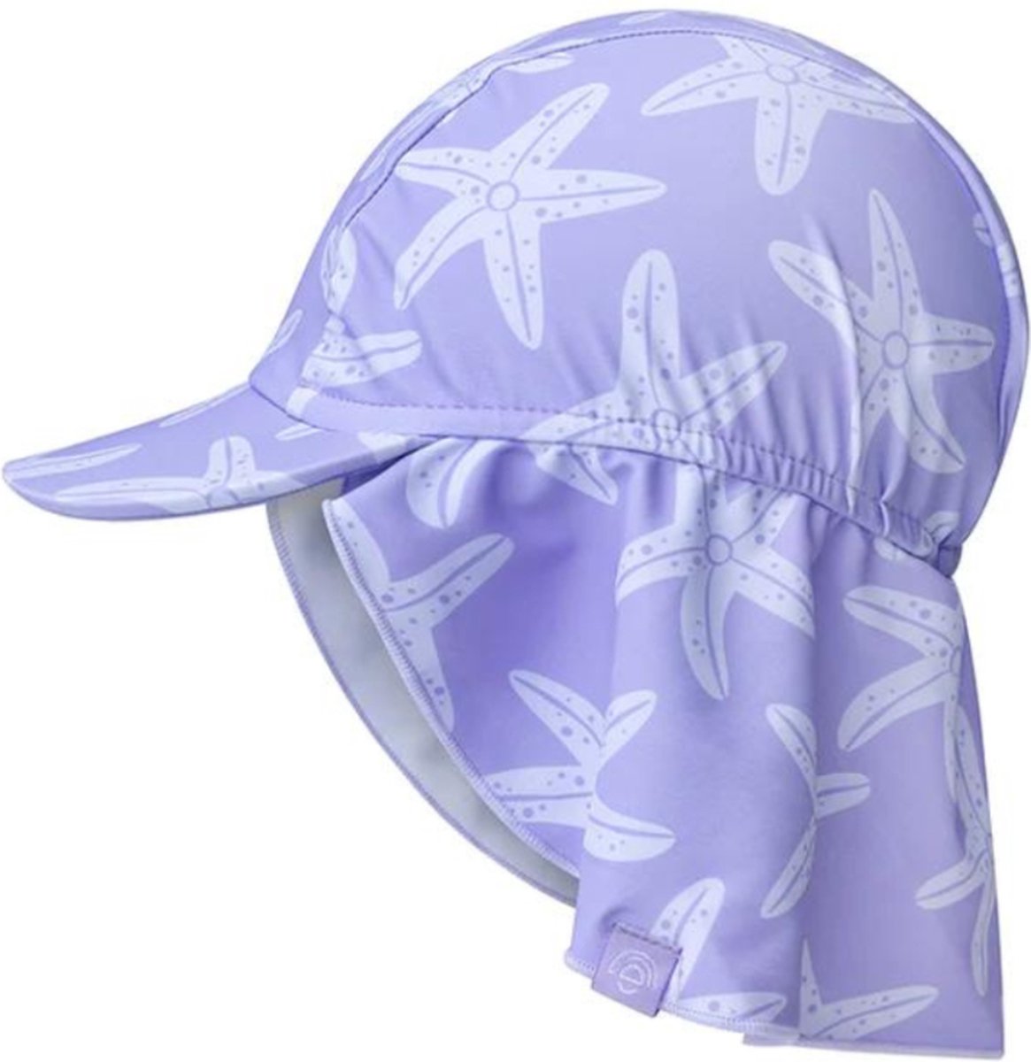 Swim Essentials - UV zonnehoedje met cap - lila zeester