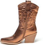 SmileFavorites® Dames Cowboylaarzen met Hak - Roze - Imitatieleer - Maat 37